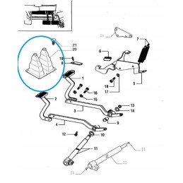 Brake pedal cover new holland case 5094994 cnh