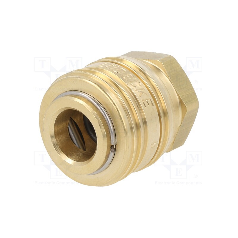 1 pcs x PNEUMAT-ES 18 A - Quick connection coupling, 0÷35bar, brass, 38mm, 1000l/min