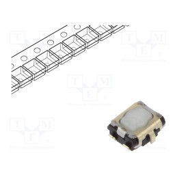 2 pcs x PANASONIC - EVPAA502W - Microswitch TACT, SPST, Pos: 2, SMT, none, 2.4N, 2.9x3.5x1.4mm