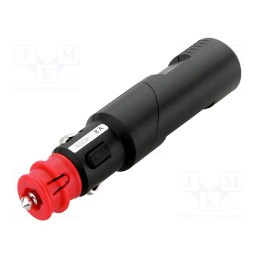 1 pcs x PRO CAR - 67742500 - Cigarette lighter plug, screw terminal, 8A, Sup.volt: 12÷24VDC
