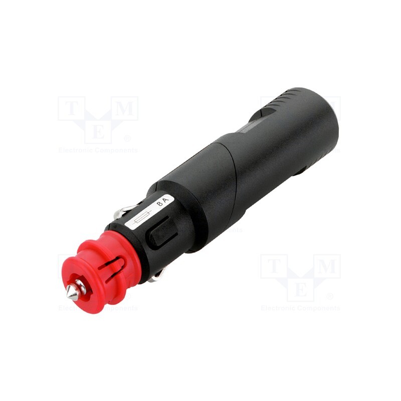 1 pcs x PRO CAR - 67742500 - Cigarette lighter plug, screw terminal, 8A, Sup.volt: 12÷24VDC