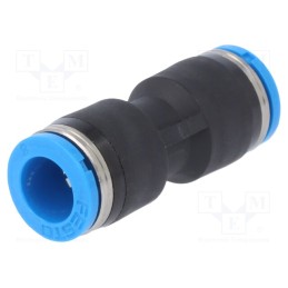 1 pcs x FESTO-153033 - Push-in fitting, straight, -0.95÷6bar, Gasket: NBR rubber, QS