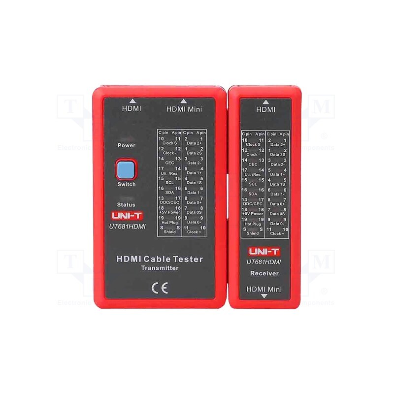 1 pcs x UNI-T - UT681HDMI - Tester: LAN wiring, LED, HDMI,mini HDMI