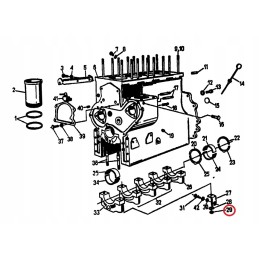 Crankshaft foot nut ursus c 360 m14x1 5