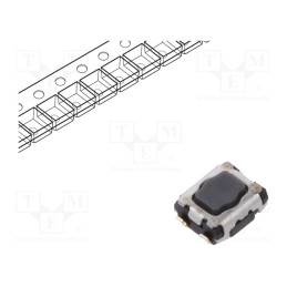 2 pcs x PANASONIC - EVPAA802Q - Microswitch TACT, SPST, Pos: 2, SMT, none, 5N, 2.9x3.5x1.4mm, 1.7mm