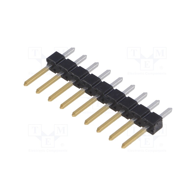 2 pcs x Amphenol Communications Solutions - 77311-818-09LF - Pin header, pin strips, BERGSTIK, male, PIN: 9, straight, 2.54mm