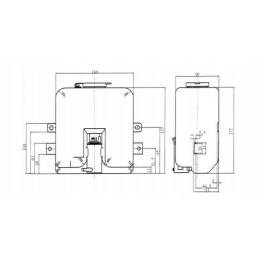 Washer tank 2 2 liters, pump 12v 2 2l