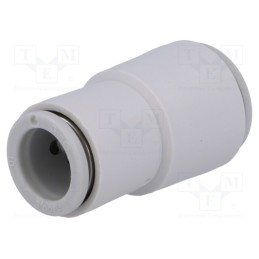 1 pcs x SMC-KQ2H10-12A - Push-in fitting, straight,reductive, -1÷10bar, polypropylene