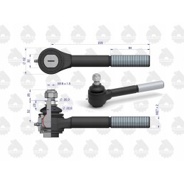 Long right ball joint c 385 original ursus