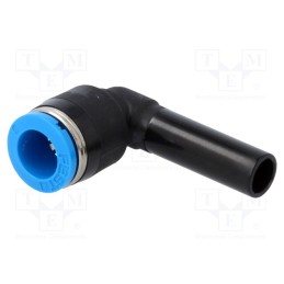 1 pcs x FESTO-153058 - Push-in fitting, angled 90°, -0.95÷6bar, Gasket: NBR rubber, QS