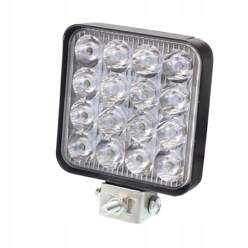 Work lamp 16 LED 48W 83x83x20 mm aluminum