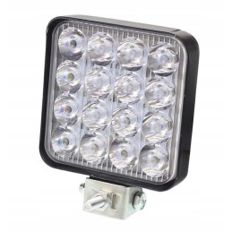 Work lamp 16 LED 48W 83x83x20 mm aluminum
