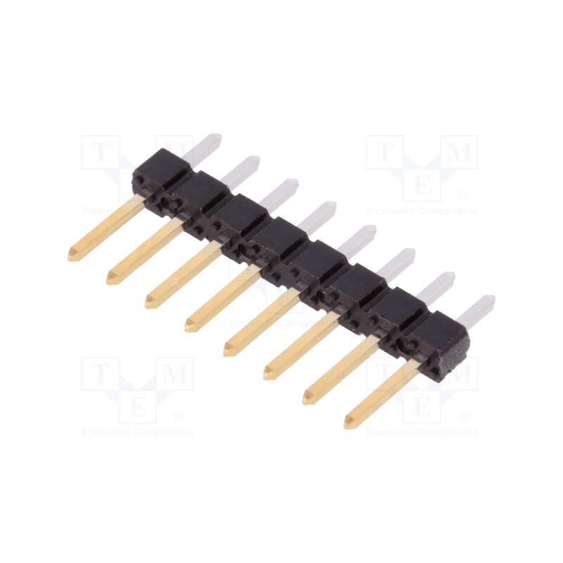 2 pcs x Amphenol Communications Solutions - 77311-818-08LF - Pin header, pin strips, BERGSTIK, male, PIN: 8, straight, 2.54mm