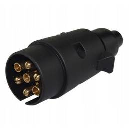 Plug for a 7-pole 7-pin electrical socket