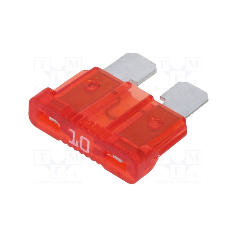 2 pcs x OPTIFUSE - APR-10A - Fuse: fuse, 10A, 32VDC, automotive, 19.1mm, UNIVAL