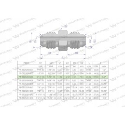 Inch hydraulic connector bb 9 16 unf Warynski