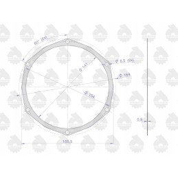 Timing cover gasket krazelite 0 8mm c 330 o