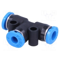 1 pcs x FESTO-153368 - Push-in fitting, T-tap splitter, -0.95÷6bar, PBT, QSM, Øout: 4mm