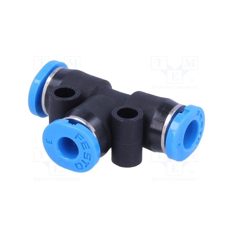 1 pcs x FESTO-153368 - Push-in fitting, T-tap splitter, -0.95÷6bar, PBT, QSM, Øout: 4mm