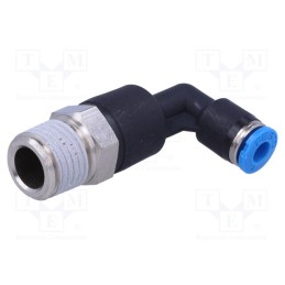 1 pcs x FESTO-190662 - Push-in fitting, angled 90°, -0.95÷6bar, Gasket: NBR rubber, QS