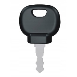Spare key for the ignition switch with a cap