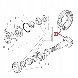 Attack roller with wheel case 580sr 590sr cnh 9968925