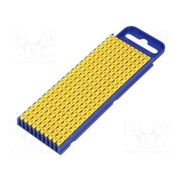 200 pcs x HELLERMANNTYTON - 561-02234 - Markers, Marking: W, 2.8÷3.8mm, polyamide, yellow, -40÷85°C, WIC