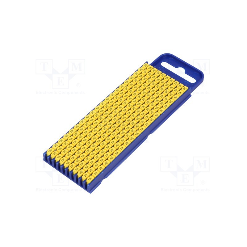 200 pcs x HELLERMANNTYTON - 561-02234 - Markers, Marking: W, 2.8÷3.8mm, polyamide, yellow, -40÷85°C, WIC