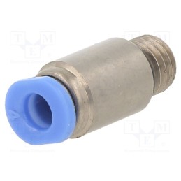 1 pcs x PNEUMAT-POC-74 - Push-in fitting, straight, -0.95÷10bar, nickel plated brass