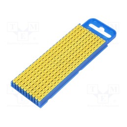 200 pcs x HELLERMANNTYTON - 561-02214 - Markers, Marking: U, 2.8÷3.8mm, polyamide, yellow, -40÷85°C, WIC