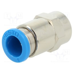 1 pcs x FESTO-153025 - Push-in fitting, straight, -0.95÷6bar, Gasket: NBR rubber, QS, 8mm