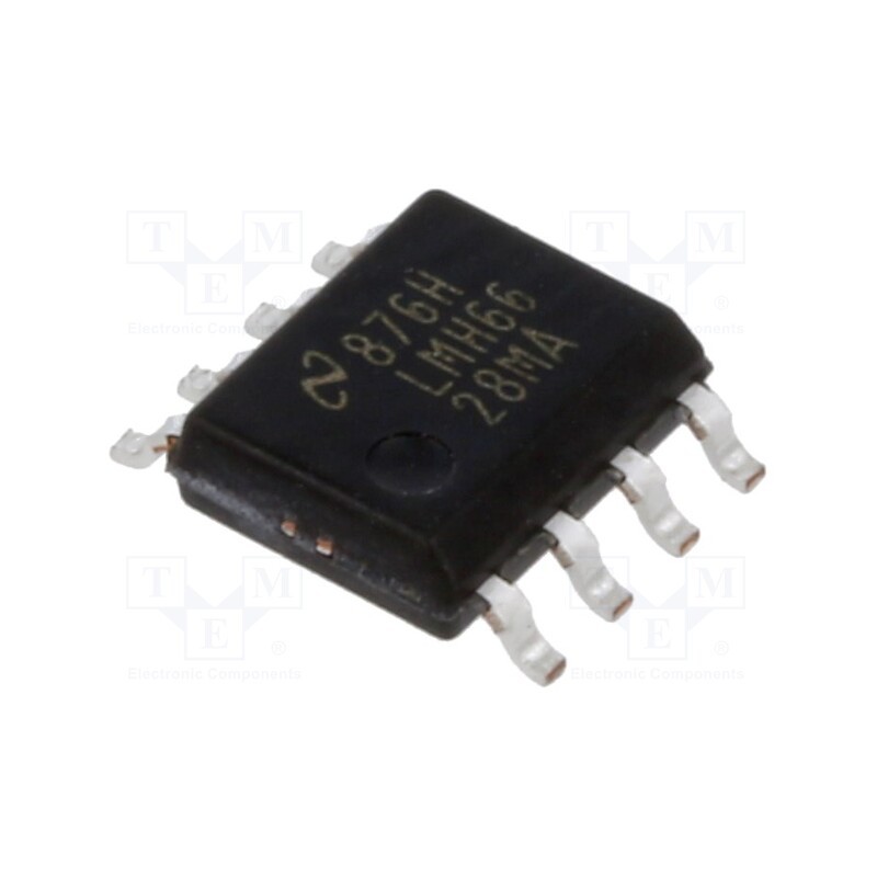 1 pcs x TEXAS INSTRUMENTS - LMH6628MA/NOPB - IC: operational amplifier, 300MHz, Ch: 2, SO8, ±2.5÷6VDC,5÷12VDC