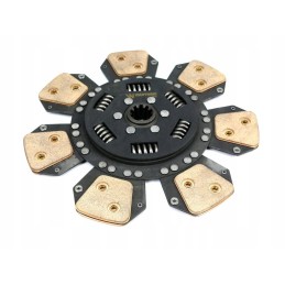 Ceramic clutch disc with Warynski case springs