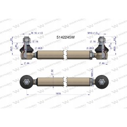 Steering rod 5142245w Warynski