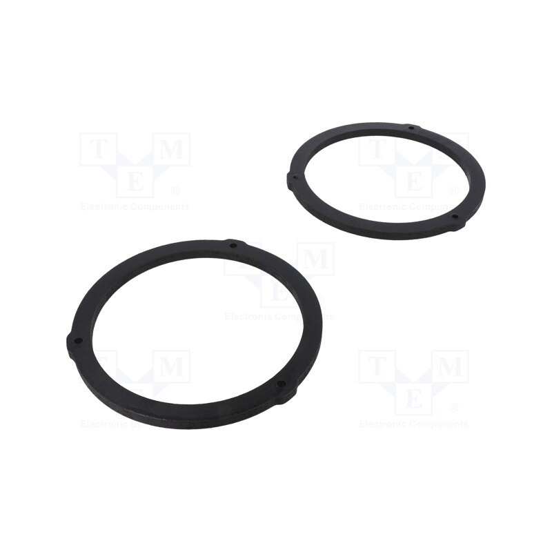 1 set x BASSER - DMPEUG04 - Spacer ring, MDF, 165mm, Peugeot, impregnated, 2pcs.