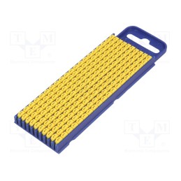 200 pcs x HELLERMANNTYTON - 561-02124 - Markers, Marking: L, 2.8÷3.8mm, polyamide, yellow, -40÷85°C, WIC