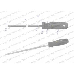 Waryn round file 250 mm