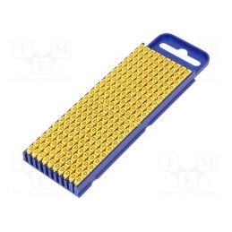 200 pcs x HELLERMANNTYTON - 561-02044 - Markers, Marking: D, 2.8÷3.8mm, polyamide, yellow, -40÷85°C, WIC