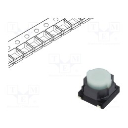2 pcs x PANASONIC - EVQ9P105M - Microswitch TACT, SPST, Pos: 2, 0.02A/15VDC, SMT, none, 6.1x6x3.5mm