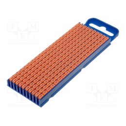 200 pcs x HELLERMANNTYTON - 561-02633 - Markers, Marking: 3, 2.8÷3.8mm, polyamide, orange, -40÷85°C, WIC