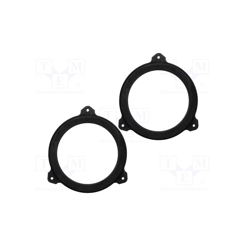 1 set x BASSER - DMTOYO03 - Spacer ring, MDF, 165mm, Toyota, impregnated, 2pcs.