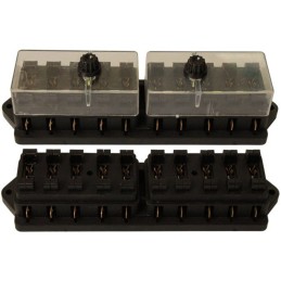 Blade fuse box, 10 pieces, 10 sockets