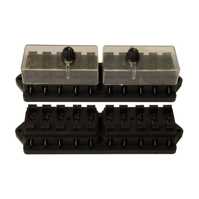 Blade fuse box, 10 pieces, 10 sockets