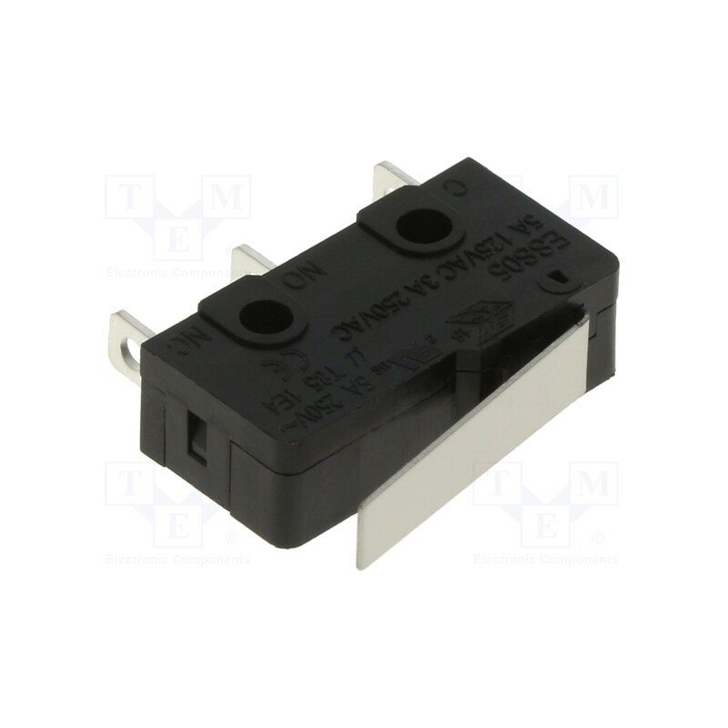1 pcs x ECE - ESS0531310 - Microswitch SNAP ACTION, 3A/250VAC, with lever, SPDT, ON-(ON)