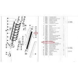 Rubber drum cover Claas Mercator 50 60