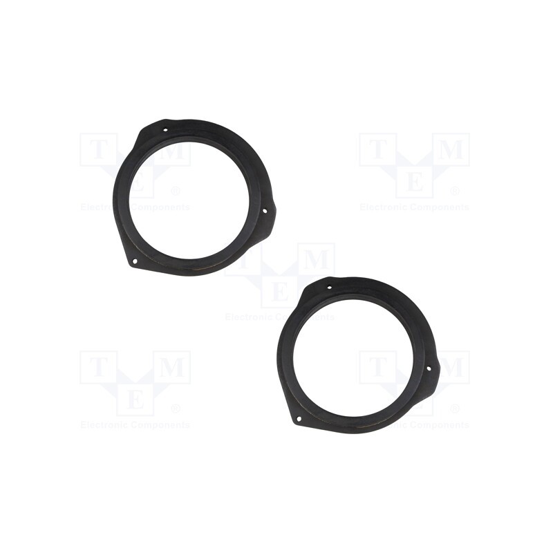 1 set x BASSER - DMMERC08 - Spacer ring, MDF, 165mm, Mercedes, impregnated, 2pcs.