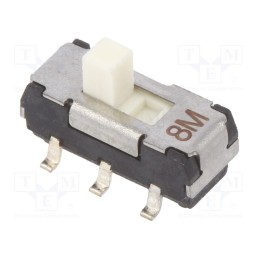 1 pcs x Nidec Copal Electronics - CL-SB-22B-01 - Switch: slide, Pos: 2, DPDT, 0.2A/12VDC, ON-ON, SMT, Leads: straight