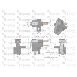 Brush holder with alternator brushes ex23000