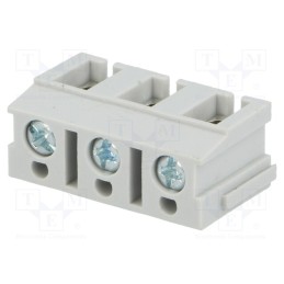2 pcs x NINIGI - TB-7.5-P-3P/GY - PCB terminal block, angled 90°, 7.5mm, ways: 3, on PCBs, 1.5mm2