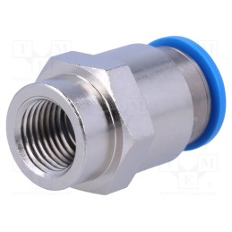 1 pcs x FESTO-190651 - Push-in fitting, straight, -0.95÷6bar, Gasket: NBR rubber, QS